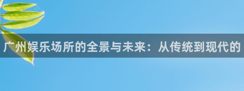 伟德国际1946官网入口：广州娱乐场所的全景与未来：从传统到现代的