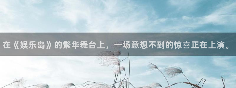 伟德国际19462登录：在《娱乐岛》的繁华舞台上，一场意想不到的惊喜正在上演。