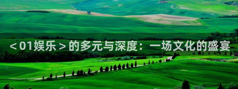 伟德国际1946体育凯捷代理注册：＜01娱乐＞的多元与深度：一场文化的盛宴