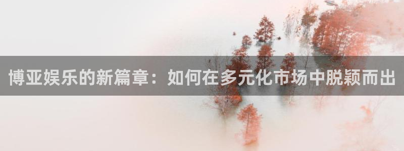 伟德国际19462登录地址：博亚娱乐的新篇章：如何在多元化市场中脱颖而出